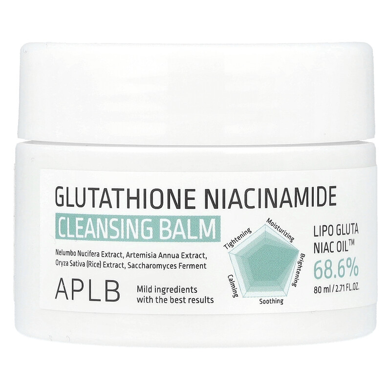 APLB, Глутатион никотинамид, очищающий бальзам, 80 мл (2,71 жидк. Унции)
APLB, Глутатион никотинамид, очищающий бальзам, 80 мл (2,71 жидк. Унции)