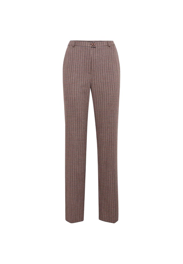 Короткий размер: клетчатые брюки Анна Goldner, коричневый 
Короткий размер: клетчатые брюки Анна Goldner, коричневый