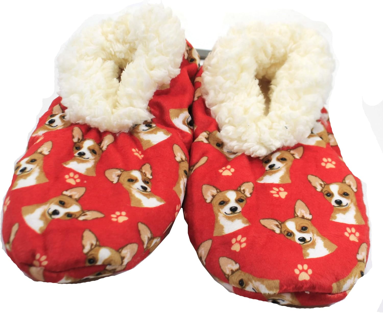 Тапочки Comfies - Уютные домашние тапочки с шерпой для женщин и мужчин - Домашняя обувь - Подарок любителям животных - Нескользящая подошва - Один размер подходит большинству - Унисекс, Chihuahua
Тапочки Comfies - Уютные домашние тапочки с шерпой для женщин и мужчин - Домашняя обувь - Подарок любителям животных - Нескользящая подошва - Один размер подходит большинству - Унисекс, Chihuahua