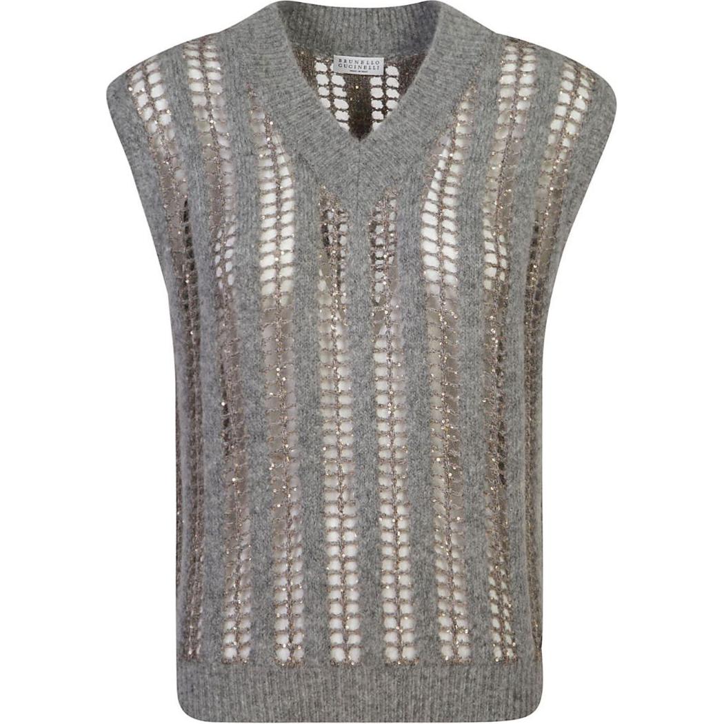 Футболка с V-образным вырезом вязаная Brunello Cucinelli, цвет вересковый серый
Футболка с V-образным вырезом вязаная Brunello Cucinelli, цвет вересковый серый