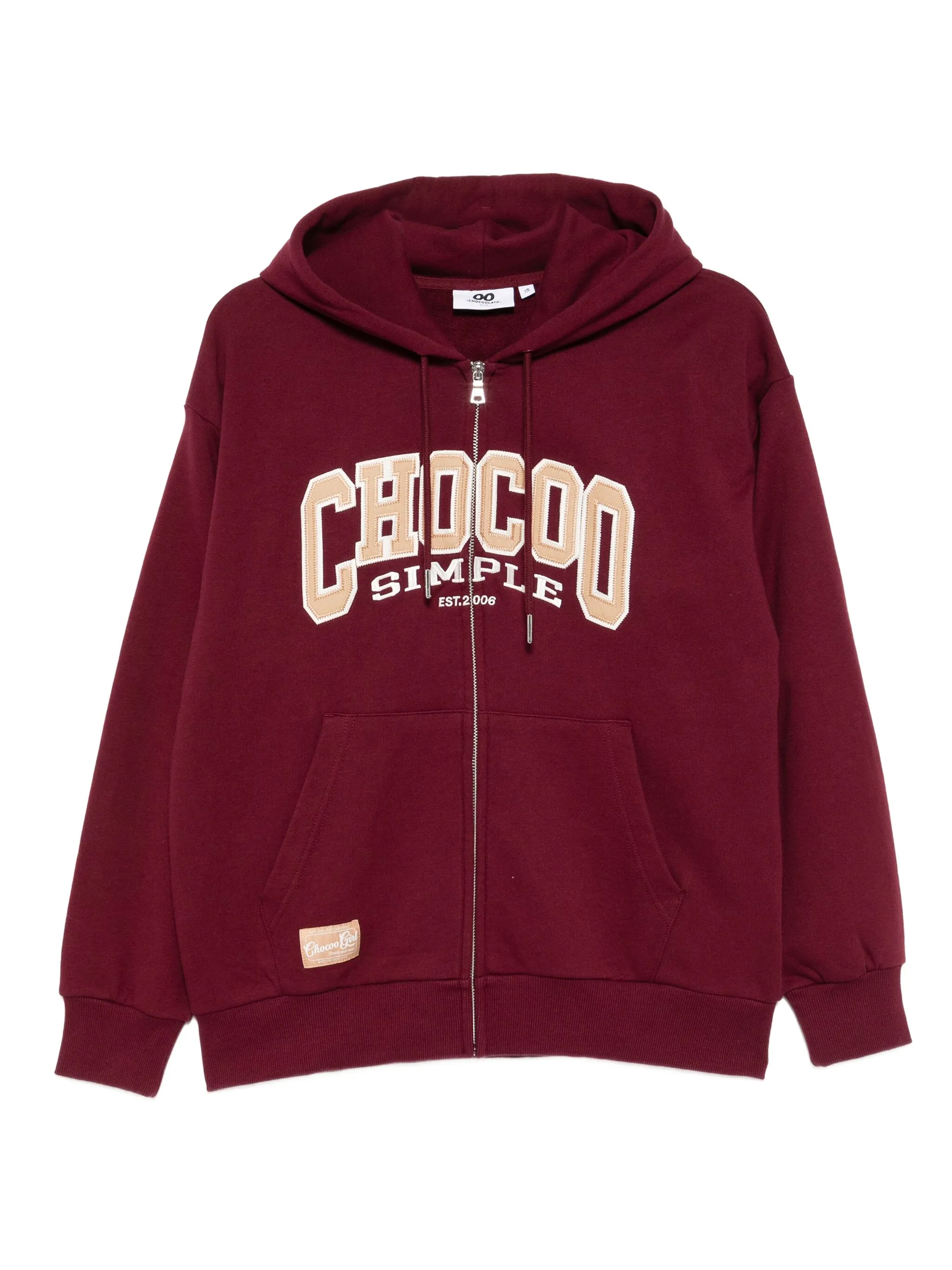 Худи на молнии с вышитым логотипом Chocoolate, красный
Худи на молнии с вышитым логотипом Chocoolate, красный