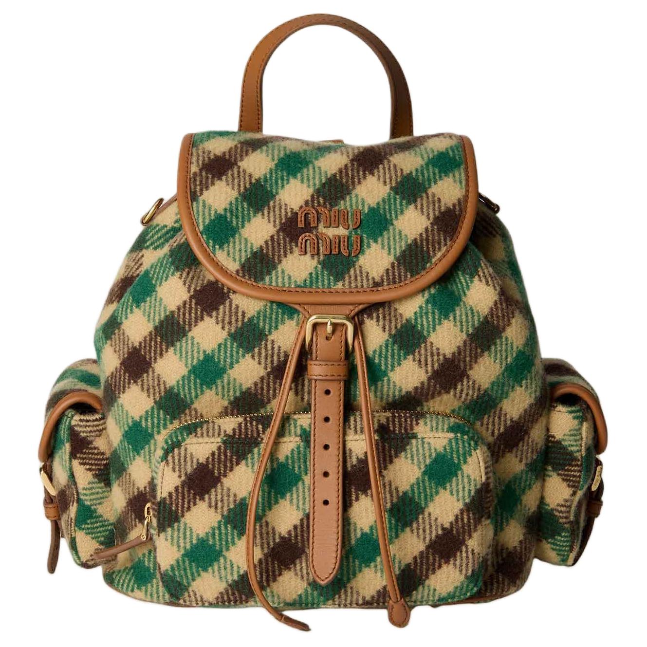 MIU MIU Рюкзак из смесового материала Women's Green & Brown
MIU MIU Рюкзак из смесового материала Women's Green & Brown