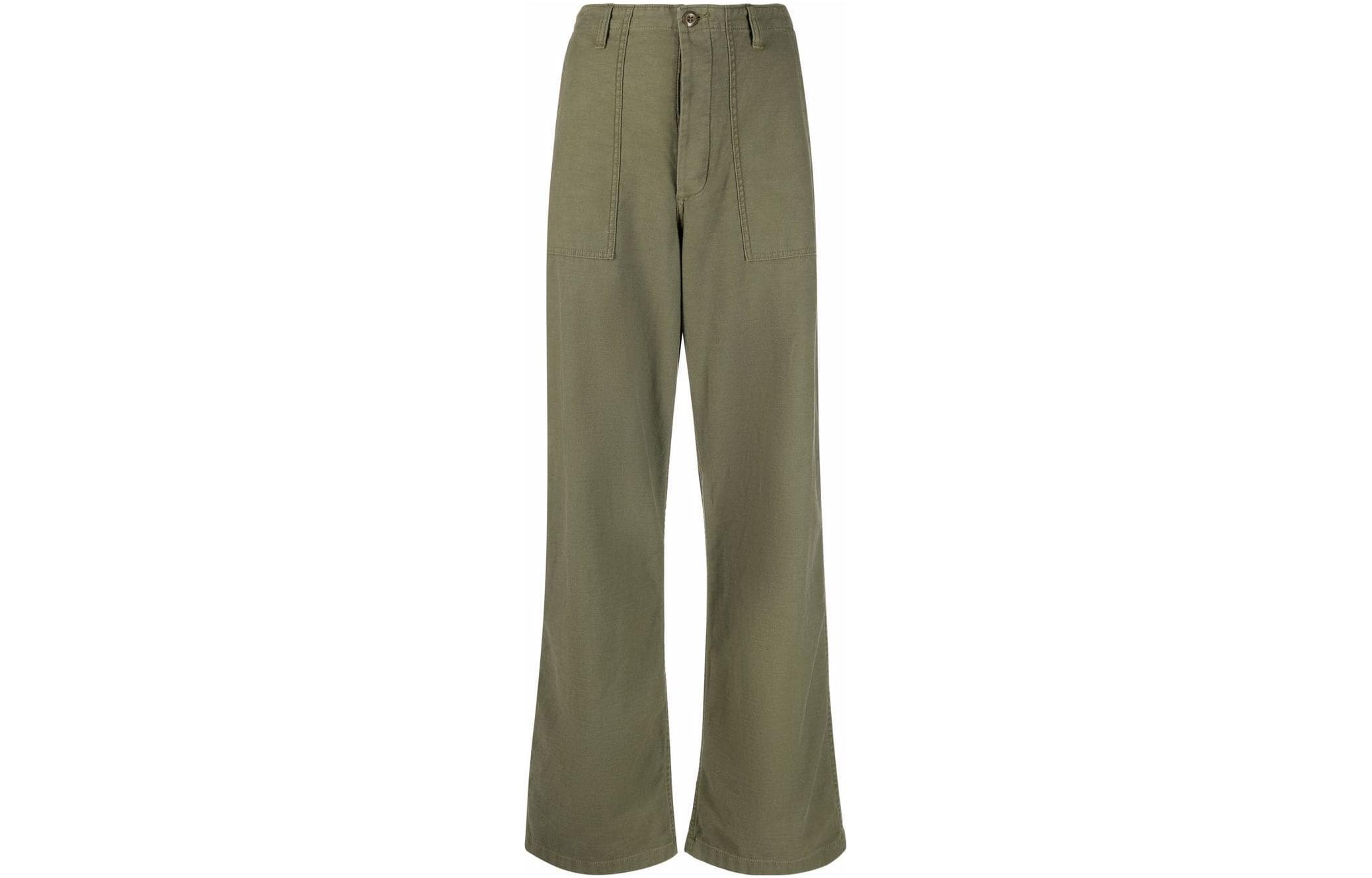 Низкие широкие брюки R13, зеленые
Низкие широкие брюки R13, зеленые