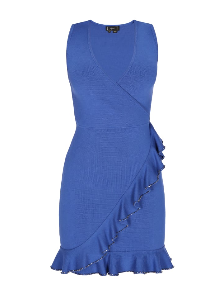 Платье до колена faina, синий 
Платье до колена faina, синий