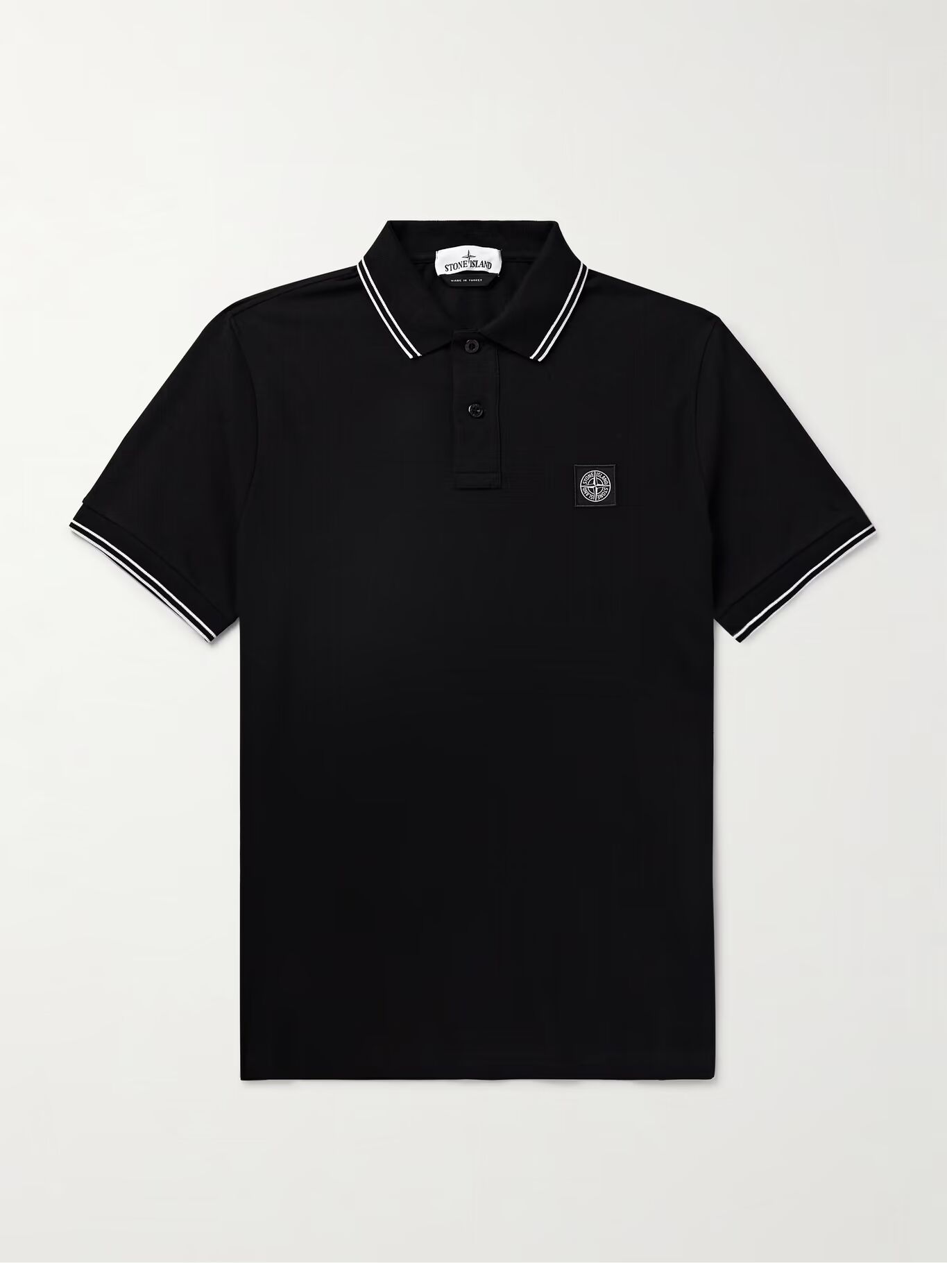 Рубашка-поло из пике из эластичного хлопка с аппликацией логотипа STONE ISLAND, черный
Рубашка-поло из пике из эластичного хлопка с аппликацией логотипа STONE ISLAND, черный