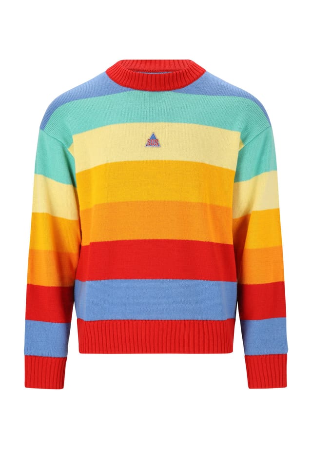 Вязаный свитер свитер из высококачественной шерсти Sos, красный
Вязаный свитер свитер из высококачественной шерсти Sos, красный