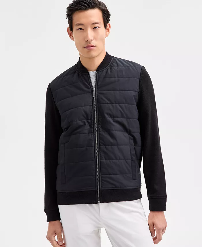 Мужская куртка с длинными рукавами Mixed Media Alfani, черный
Мужская куртка с длинными рукавами Mixed Media Alfani, черный