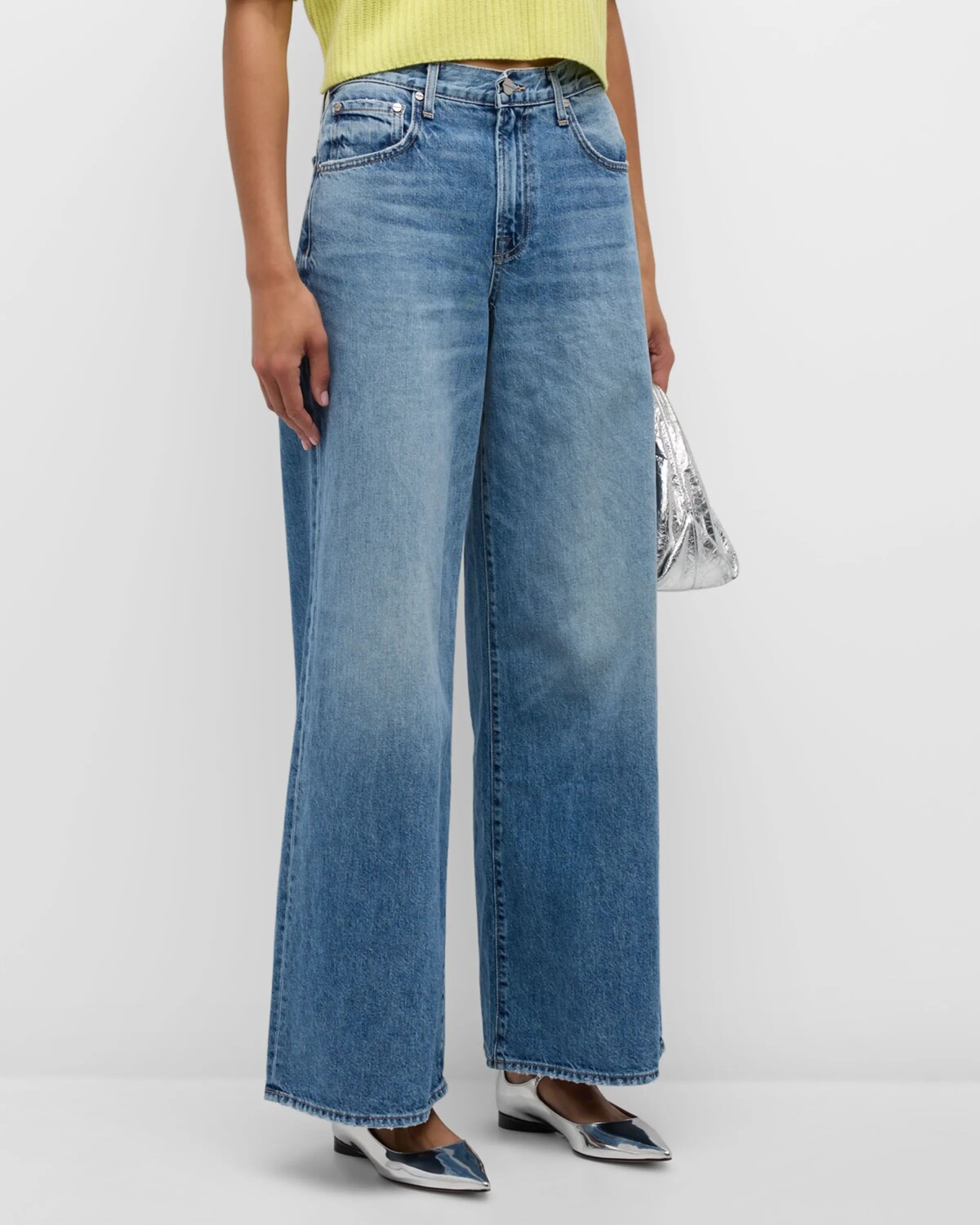 Широкие джинсовые джинсы Tiny Dancer TWP, цвет Vintage Wash
Широкие джинсовые джинсы Tiny Dancer TWP, цвет Vintage Wash