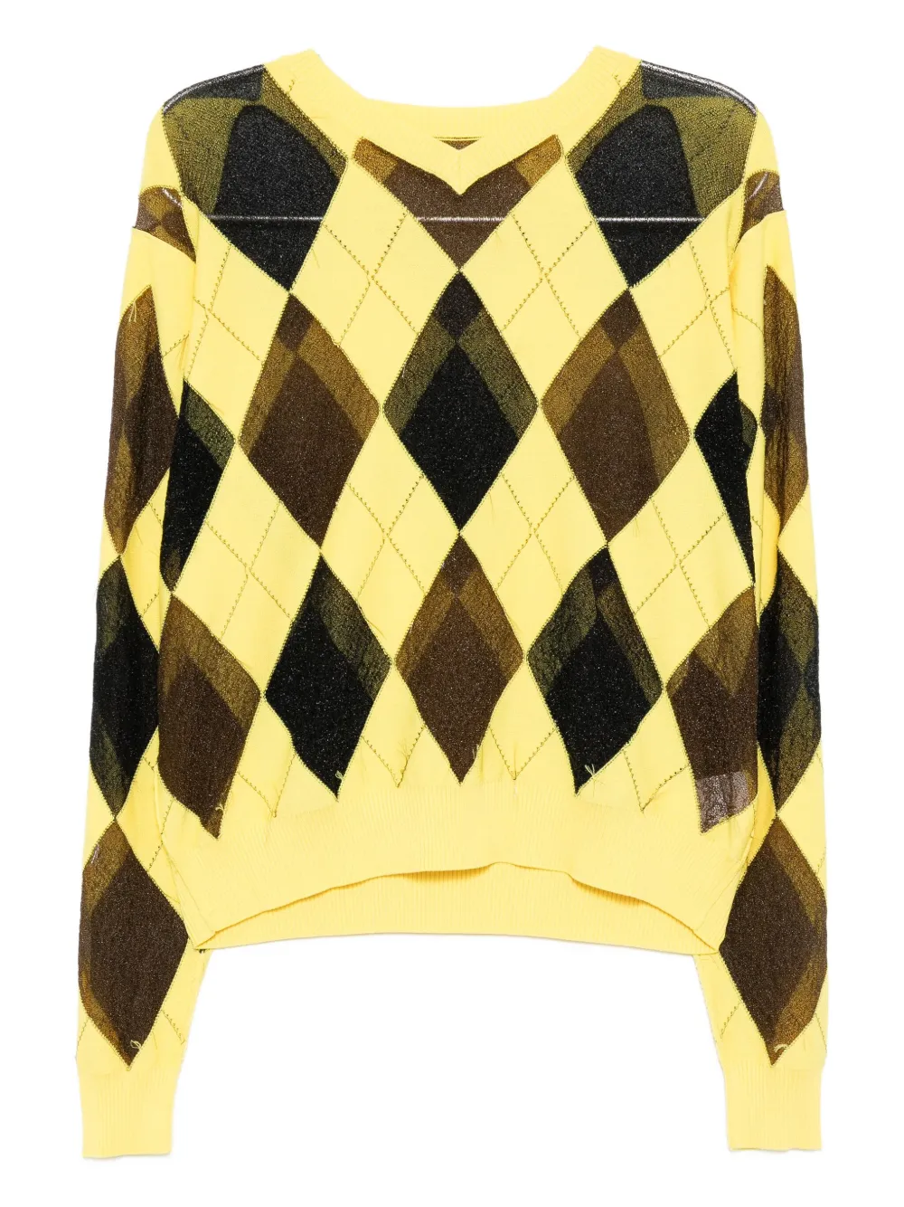 Свитер с узором «ромбы» MASU, желтый
Свитер с узором «ромбы» MASU, желтый
