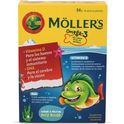 Moller's Омега3 45 капсул
Moller's Омега3 45 капсул