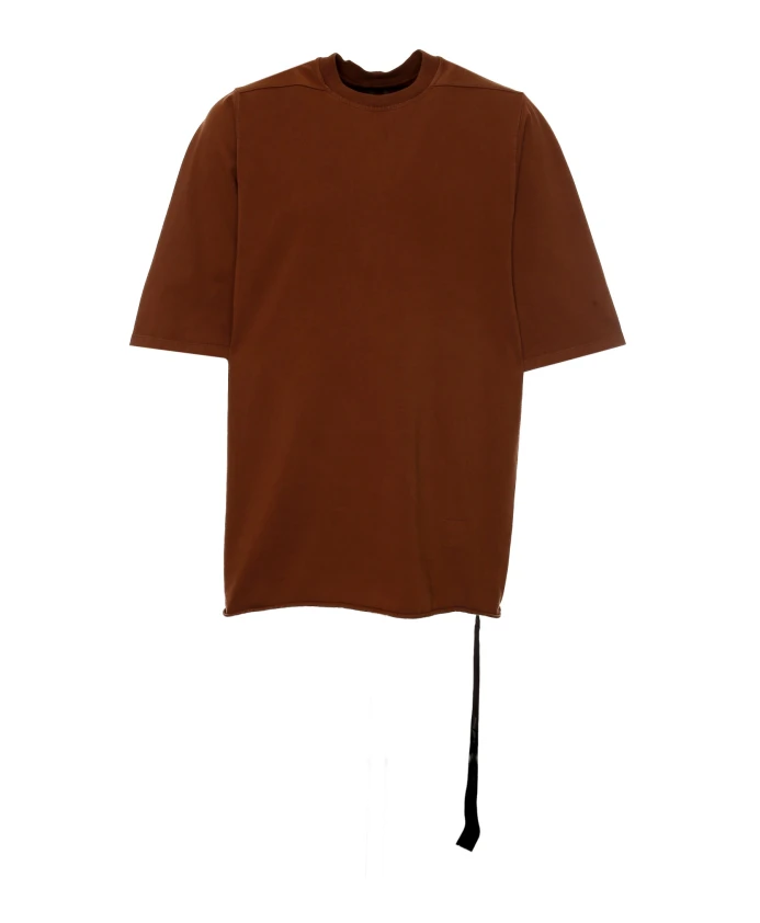 Футболка оверсайз в уличном стиле Rick Owens, коричневый 
Футболка оверсайз в уличном стиле Rick Owens, коричневый