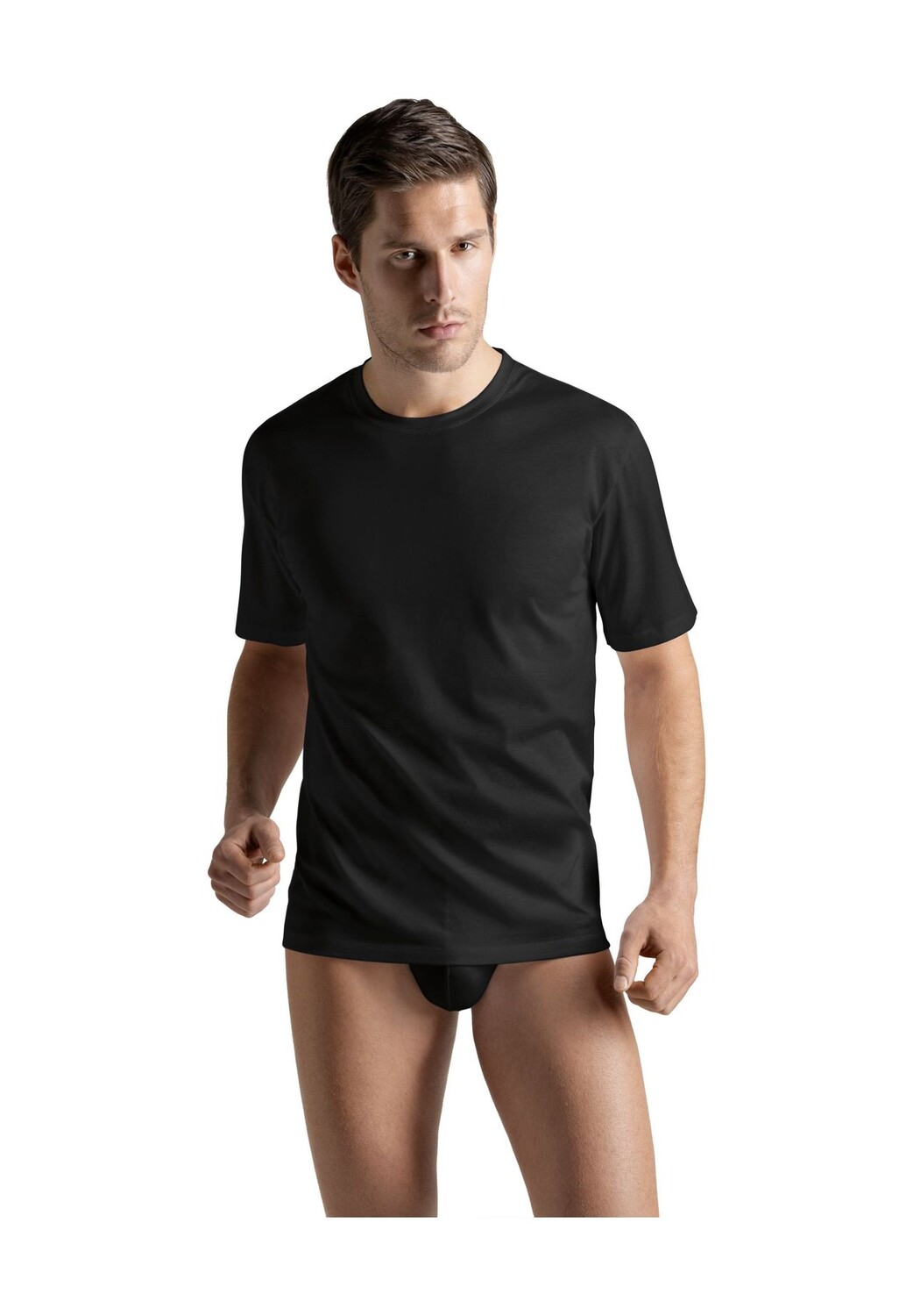 Футболка повседневная, однотонная, мужская HANRO, черный
Футболка повседневная, однотонная, мужская HANRO, черный