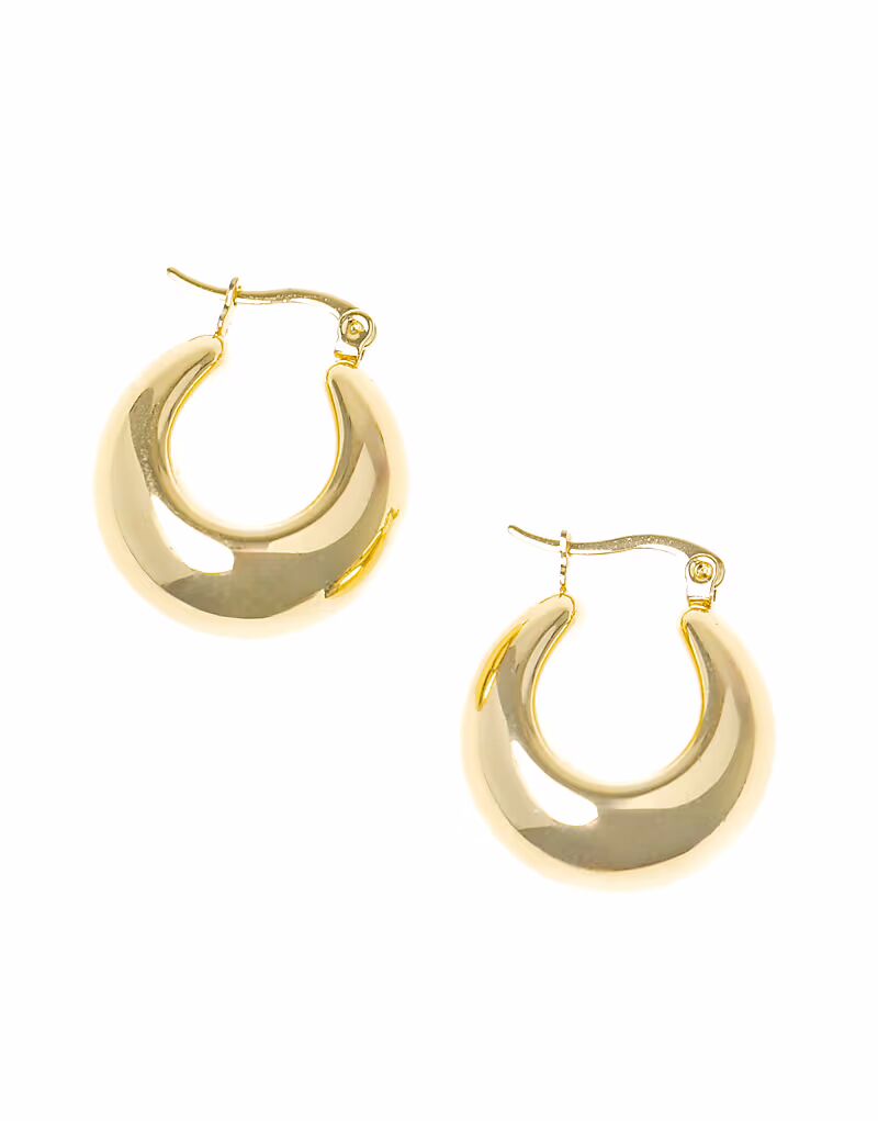 Позолоченные серьги-кольца из нержавеющей стали в золоте Lovisa
Позолоченные серьги-кольца из нержавеющей стали в золоте Lovisa