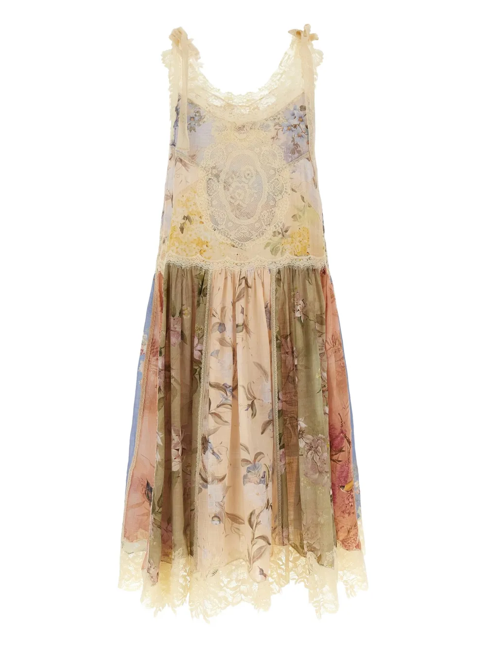 Платье с цветочным принтом и кружевной отделкой ZIMMERMANN, нейтральный
Платье с цветочным принтом и кружевной отделкой ZIMMERMANN, нейтральный