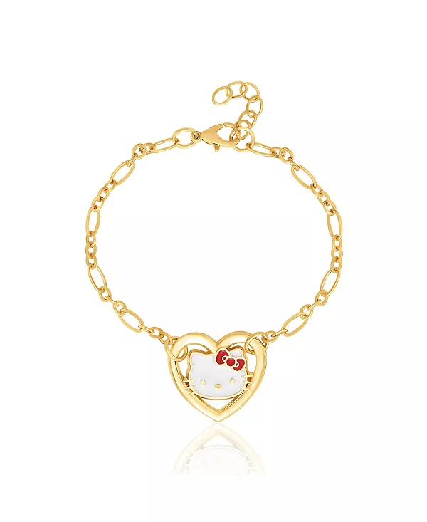 Браслет-Сердечко золотистого оттенка Hello Kitty, gold/white
Браслет-Сердечко золотистого оттенка Hello Kitty, gold/white