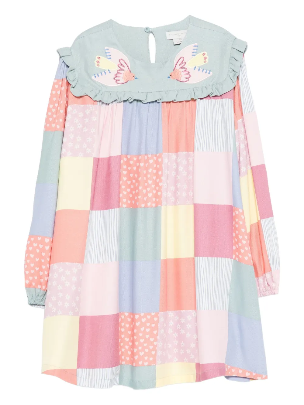 Платье в технике пэчворк с вышивкой Stella McCartney Kids, зеленый
Платье в технике пэчворк с вышивкой Stella McCartney Kids, зеленый