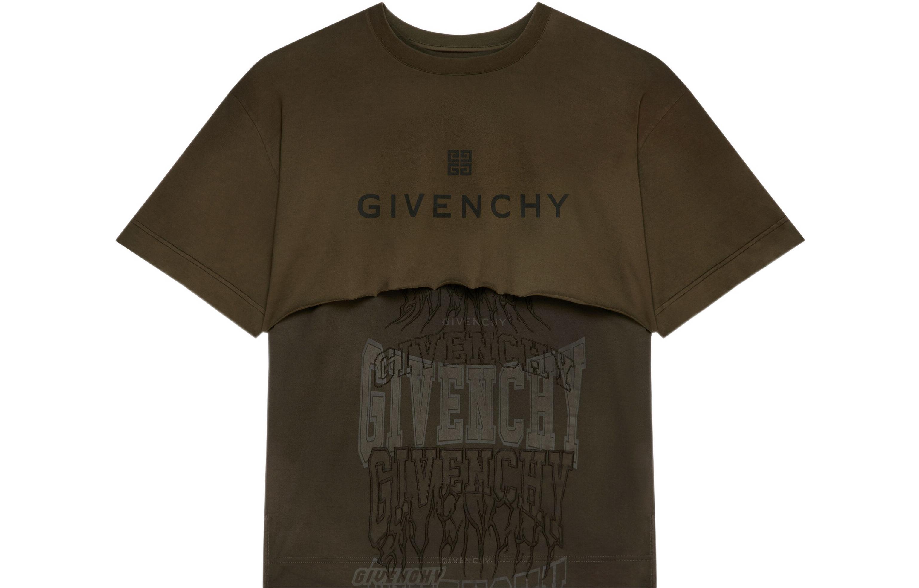 Худи из хлопка с многослойным кроем и вышитым логотипом Givenchy, зеленый
Худи из хлопка с многослойным кроем и вышитым логотипом Givenchy, зеленый