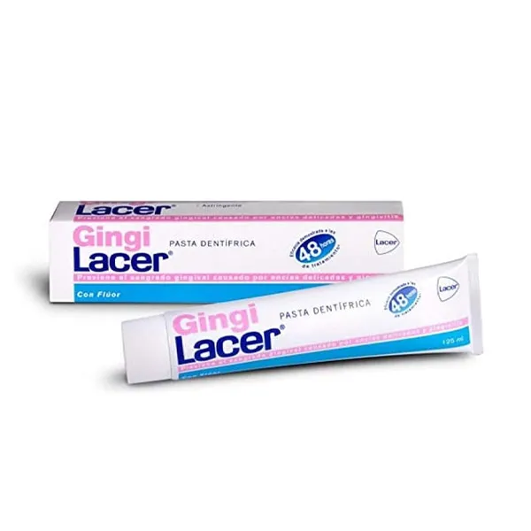 Профилактика кровотечения десен Gingilacer Pasta Dentífrica Con Flúor Lacer, 125 ml 
Профилактика кровотечения десен Gingilacer Pasta Dentífrica Con Flúor Lacer, 125 ml
