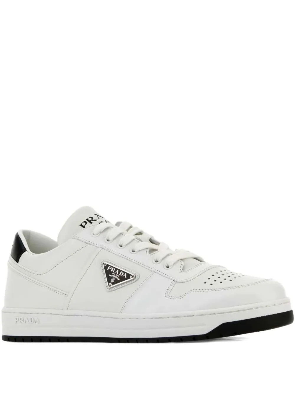 Кожаные кроссовки с логотипом Prada, белый
Кожаные кроссовки с логотипом Prada, белый