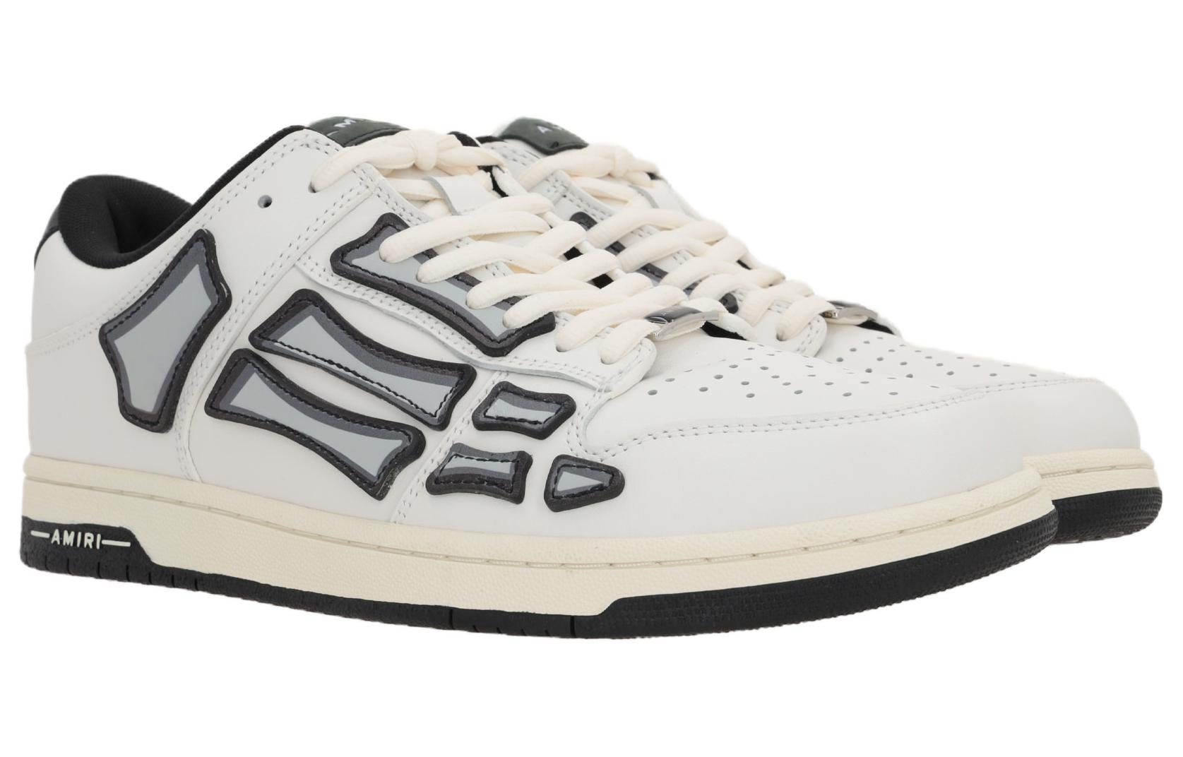 Скелетон Низкие Белый Черный AMIRI, Серый Черный 
Скелетон Низкие Белый Черный AMIRI, Серый Черный