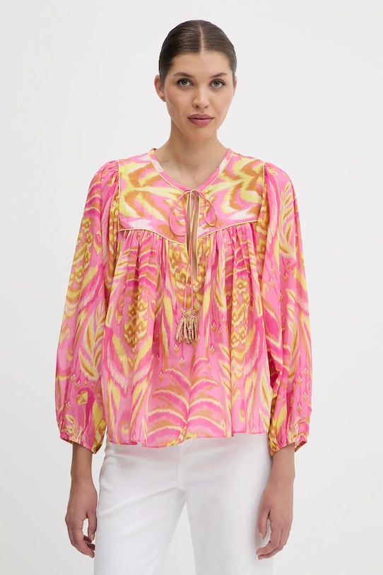 Хлопковая блузка Farm Rio, розовый
Хлопковая блузка Farm Rio, розовый