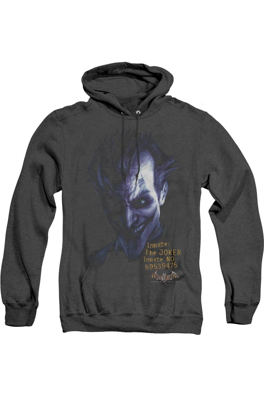 Batman Arkham Asylum Arkham Joker Adult Heather Hoodie / Толстовка с капюшоном Gildan, черный
Batman Arkham Asylum Arkham Joker Adult Heather Hoodie / Толстовка с капюшоном Gildan, черный