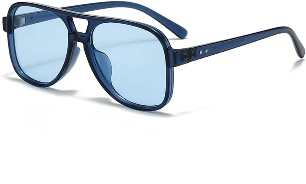 Женские солнцезащитные очки с двойной перемычкой, винтажные заклепки; мужские очки с прозрачными линзами Ocean Lens, защита от УФ-излучения UV400 UUPTTPL, Blue Blue
Женские солнцезащитные очки с двойной перемычкой, винтажные заклепки; мужские очки с прозрачными линзами Ocean Lens, защита от УФ-излучения UV400 UUPTTPL, Blue Blue