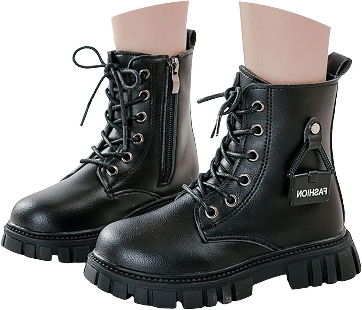 Ботинки для девочек с шнуровкой, боевые, на шнурках, с боковой молнией, панк-гот, с рифленой подошвой, ботильоны, 4-11 лет, осень, зима, весна Generic, Black
Ботинки для девочек с шнуровкой, боевые, на шнурках, с боковой молнией, панк-гот, с рифленой подошвой, ботильоны, 4-11 лет, осень, зима, весна Generic, Black