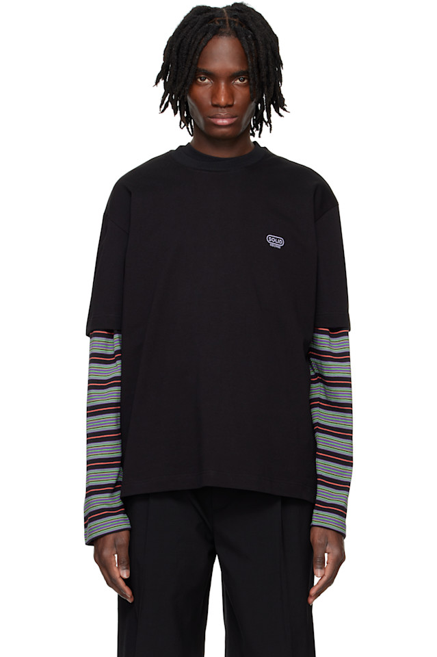 Футболка с вышитым логотипом Solid Homme, черный
Футболка с вышитым логотипом Solid Homme, черный