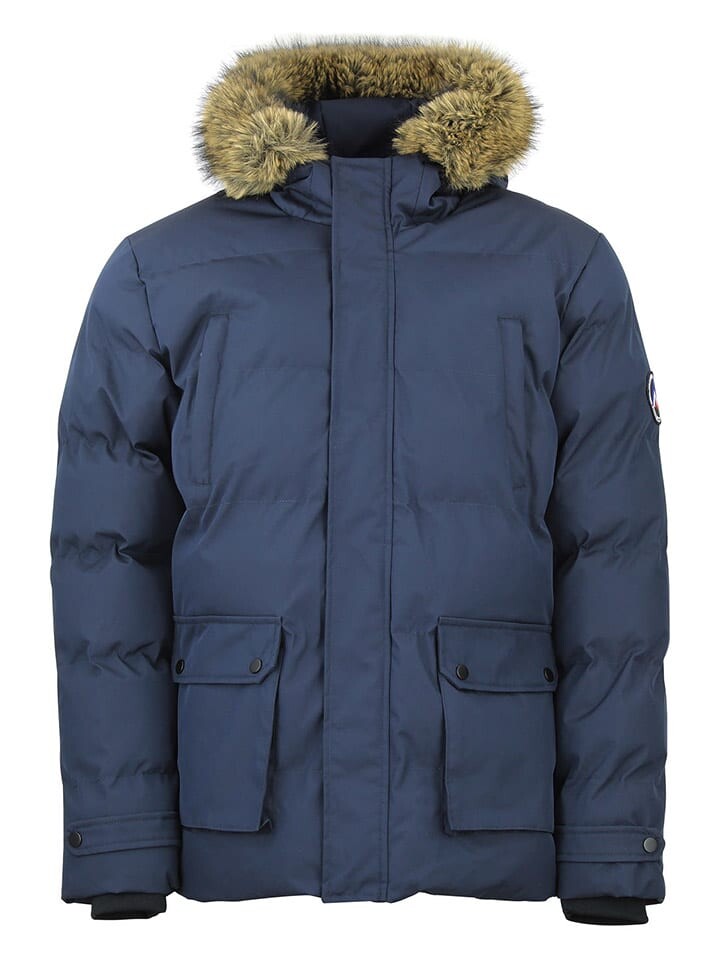 Стеганая куртка Peak Mountain Steppjacke Canabel, темно-синий
Стеганая куртка Peak Mountain Steppjacke Canabel, темно-синий