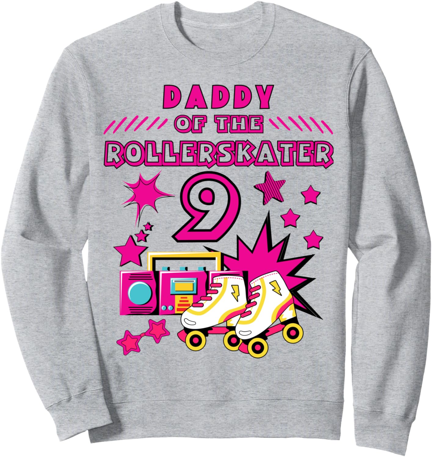 Яркая толстовка для семейного праздника в честь 9-летия папы роллера Family Look Roller Skating Theme Decorations Gifts, серый
Яркая толстовка для семейного праздника в честь 9-летия папы роллера Family Look Roller Skating Theme Decorations Gifts, серый