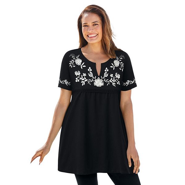Туника с вышивкой и разрезом на горловине Plus size Woman Within, Black Vine Embroidery, Черный, Туника с вышивкой и разрезом на горловине Plus size Woman Within, Black Vine Embroidery
Туника с вышивкой и разрезом на горловине Plus size Woman Within, Black Vine Embroidery, Черный, Туника с вышивкой и разрезом на горловине Plus size Woman Within, Black Vine Embroidery