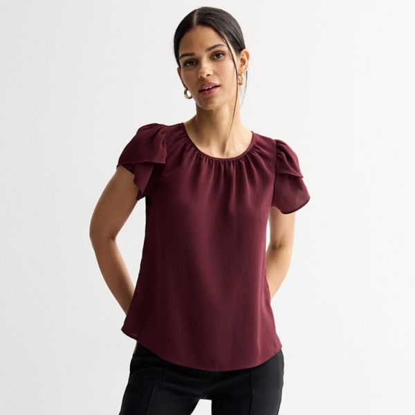 Женская блузка с присборенным воротником и рукавами-тюльпанами Nine West, цвет maddie plum
Женская блузка с присборенным воротником и рукавами-тюльпанами Nine West, цвет maddie plum