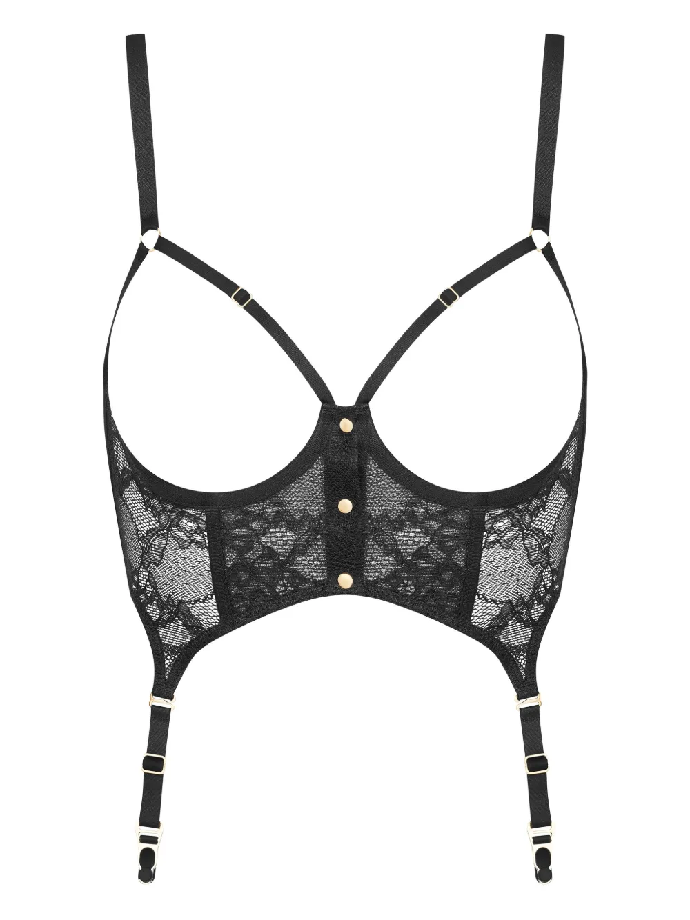 Бюстье с открытыми подвязками Jeux Magnétiques Maison Close, черный
Бюстье с открытыми подвязками Jeux Magnétiques Maison Close, черный