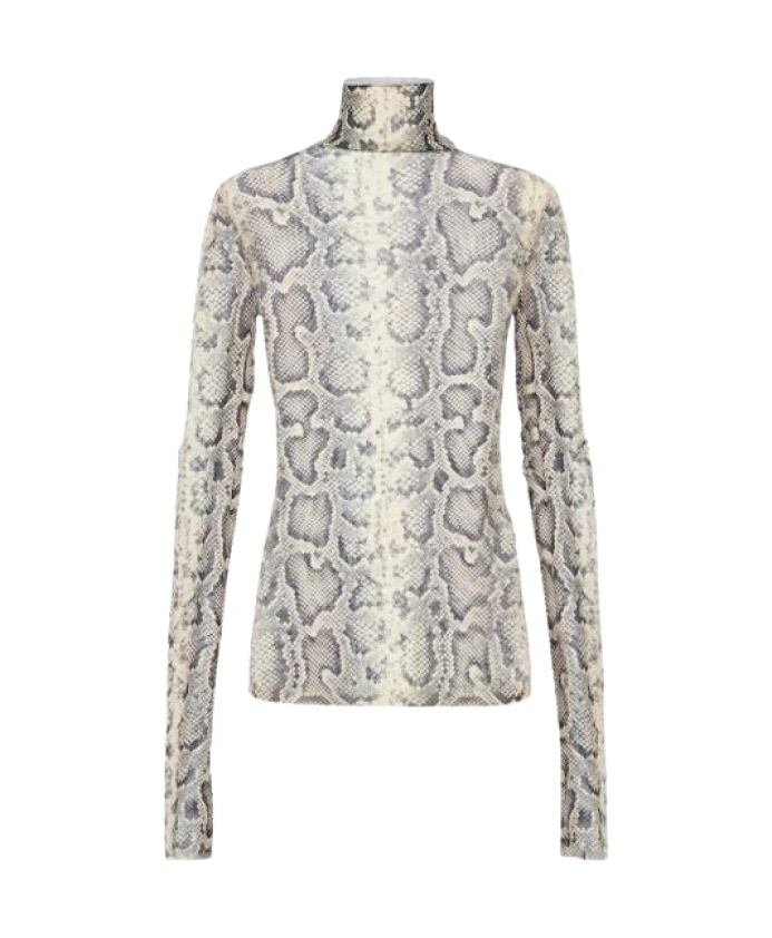 Сетчатый топ с длинными рукавами и анималистическим принтом Sportmax, бежевый
Сетчатый топ с длинными рукавами и анималистическим принтом Sportmax, бежевый