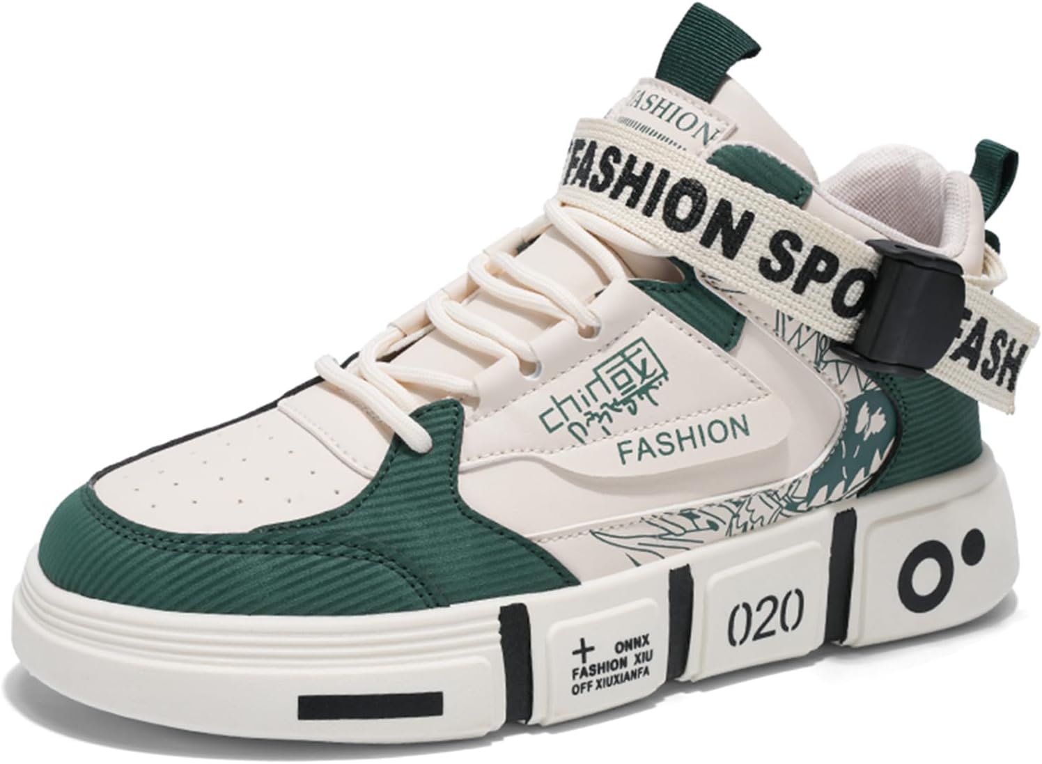 Мужские модные кроссовки SPWAGYM, высокие скейт-обувь, стильные кроссовки, повседневные спортивные кроссовки для ходьбы, зеленый
Мужские модные кроссовки SPWAGYM, высокие скейт-обувь, стильные кроссовки, повседневные спортивные кроссовки для ходьбы, зеленый