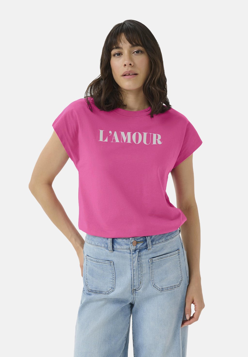 Футболка с принтом KABINE Kaffe, розовый
Футболка с принтом KABINE Kaffe, розовый