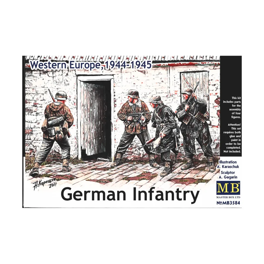 Немецкая пехота (Западная Европа), WWII Models - Germany (1:35) (Master Box)
Немецкая пехота (Западная Европа), WWII Models - Germany (1:35) (Master Box)