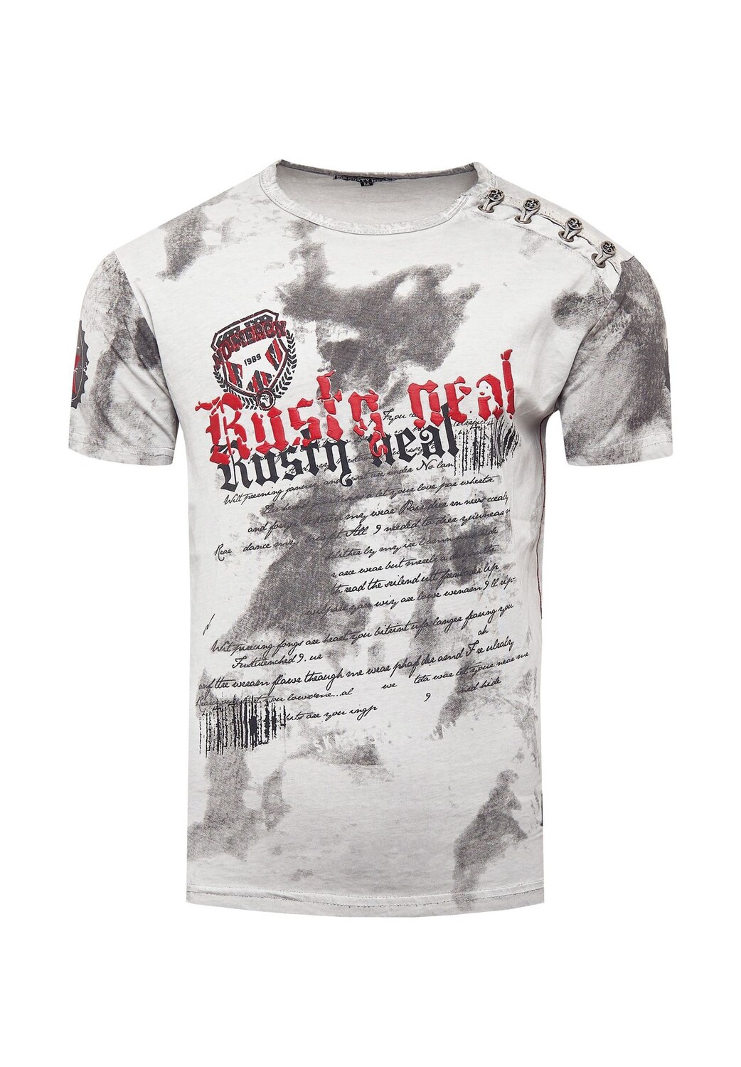 Футболка с великолепным дизайном в стиле батик RUSTY NEAL, серый
Футболка с великолепным дизайном в стиле батик RUSTY NEAL, серый