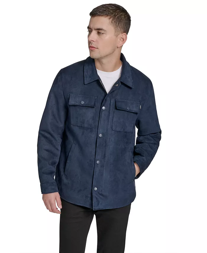 Мужская куртка-рубашка из микро-замши Dockers, синий
Мужская куртка-рубашка из микро-замши Dockers, синий