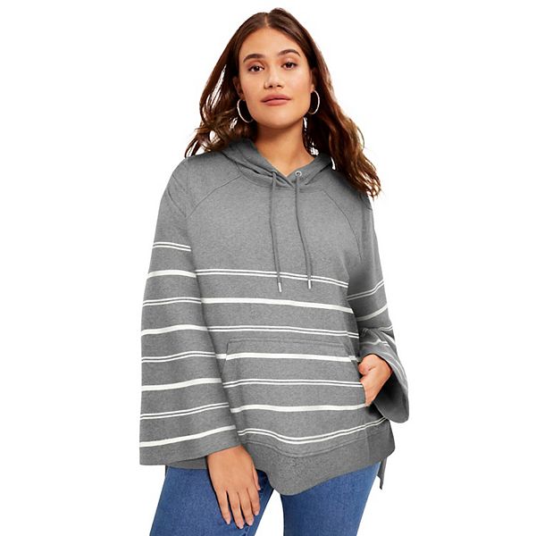 Толстовка June + Vie с расклешенными рукавами для женщин plus size June & Vie, Medium Heather Grey
Толстовка June + Vie с расклешенными рукавами для женщин plus size June & Vie, Medium Heather Grey