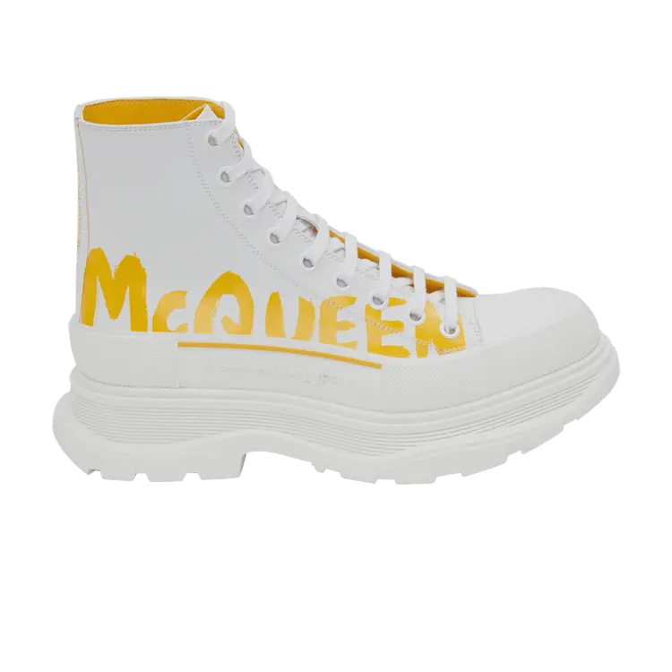 Кроссовки Alexander McQueen Alexander McQueen Tread Slick Boot 'White Pop Yellow', белый
Кроссовки Alexander McQueen Alexander McQueen Tread Slick Boot 'White Pop Yellow', белый