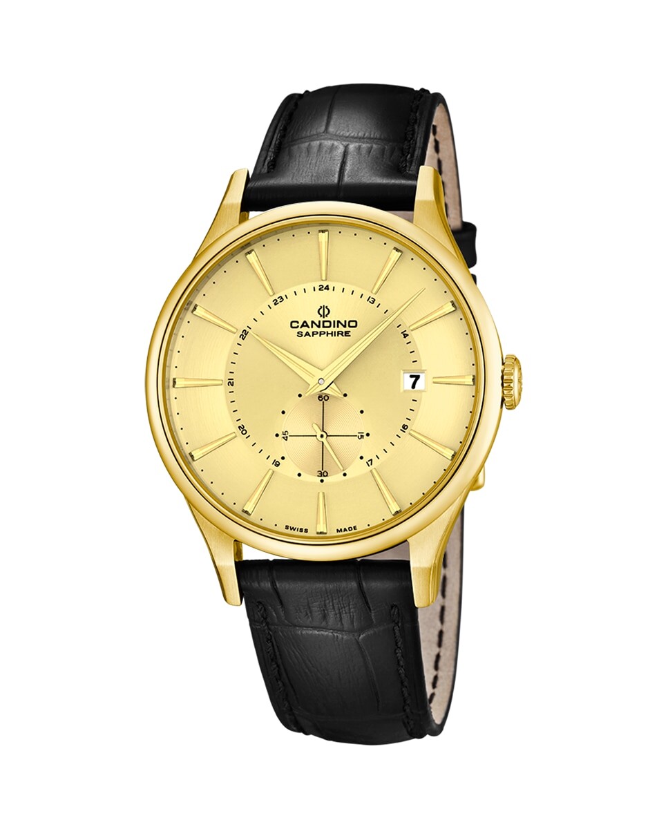 C4559/2 Мужские классические мужские часы из черной кожи Timeless Candino, черный
C4559/2 Мужские классические мужские часы из черной кожи Timeless Candino, черный