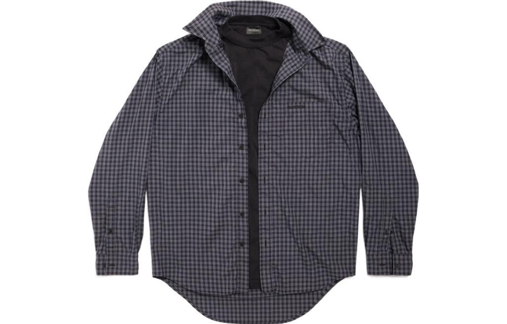 Рубашка унисекс серая Balenciaga, серый
Рубашка унисекс серая Balenciaga, серый