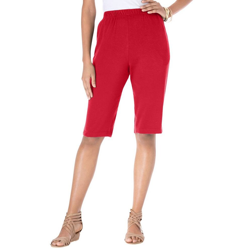 Женские шорты-бермуды мягкой вязки Roaman больших размеров Roaman's, цвет Vivid Red
Женские шорты-бермуды мягкой вязки Roaman больших размеров Roaman's, цвет Vivid Red