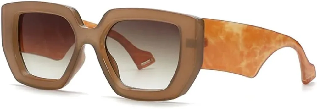 Разноцветные квадратные солнцезащитные очки для женщин с широкими дужками, мужские дорожные солнцезащитные очки с защитой от УФ-излучения UV400 UATXTAU, Brown
Разноцветные квадратные солнцезащитные очки для женщин с широкими дужками, мужские дорожные солнцезащитные очки с защитой от УФ-излучения UV400 UATXTAU, Brown