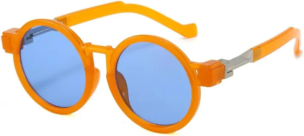Круглые женские солнцезащитные очки в стиле стимпанк, защита от УФ-излучения UV400, модные мужские очки в прозрачной градиентной оправе UATXTAU, Orange Blue
Круглые женские солнцезащитные очки в стиле стимпанк, защита от УФ-излучения UV400, модные мужские очки в прозрачной градиентной оправе UATXTAU, Orange Blue