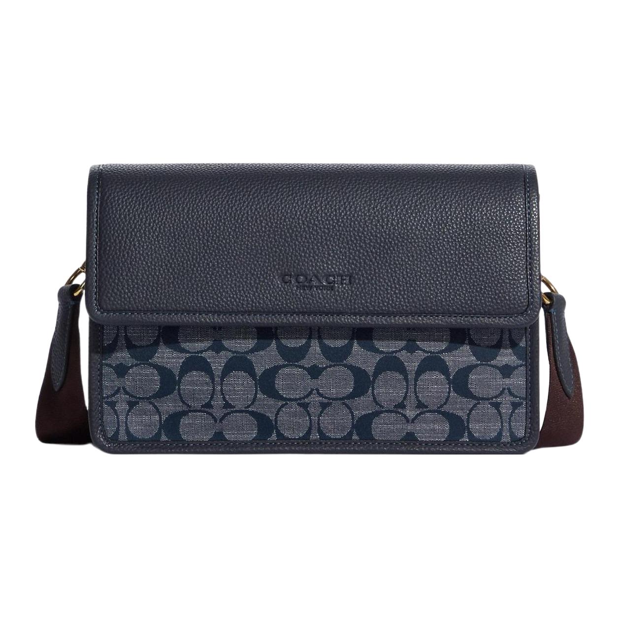 COACH Плечевая сумка из ткани полотняного переплетения 
COACH Плечевая сумка из ткани полотняного переплетения