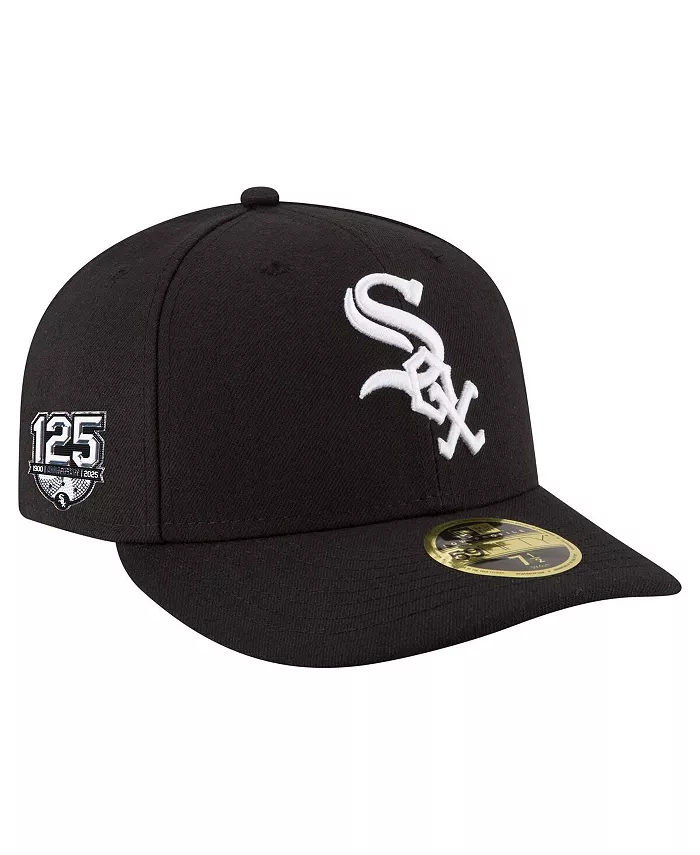 Мужская черная бейсболка Chicago White Sox 125th Anniversary Low Profile 59FIFTY New Era
Мужская черная бейсболка Chicago White Sox 125th Anniversary Low Profile 59FIFTY New Era