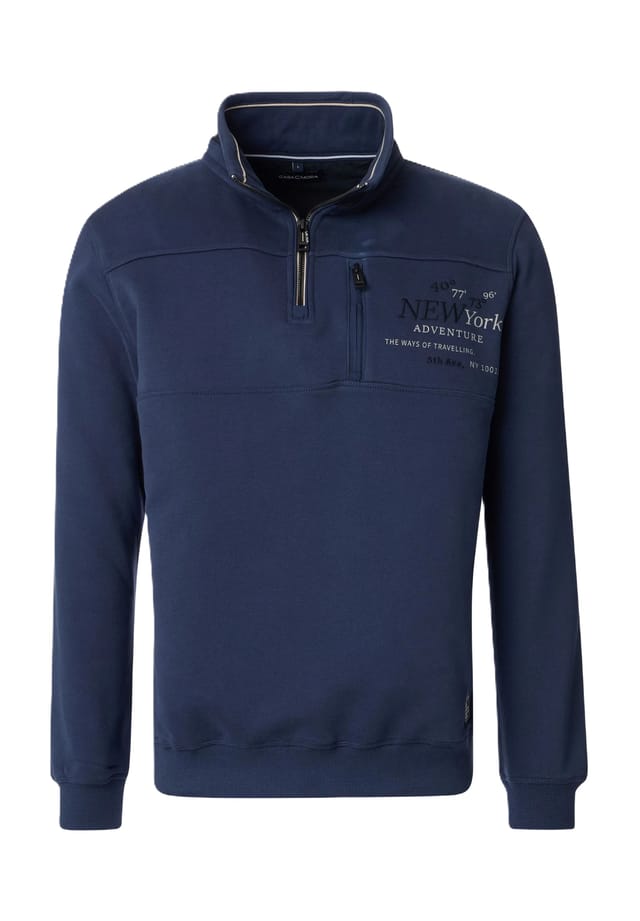 Толстовка с воротником-стойкой Casamoda, синий
Толстовка с воротником-стойкой Casamoda, синий